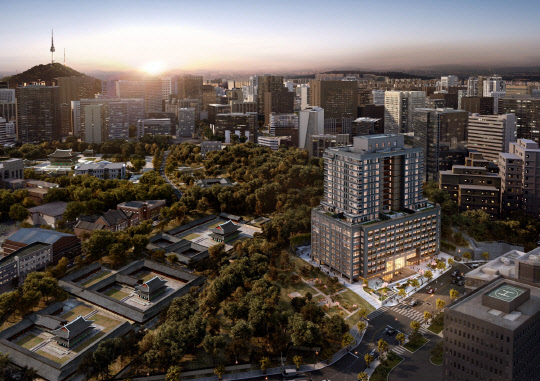 덕수궁 디팰리스 조감도. <덕수궁 PFV 제공>